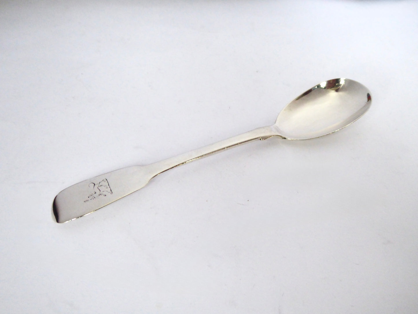 Irish Silver Eggspoon 1858