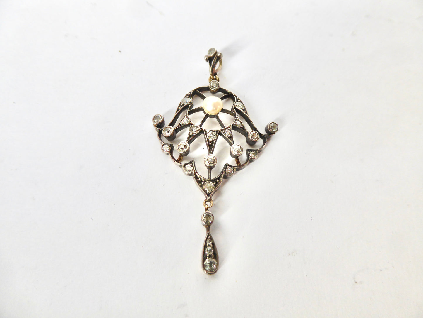 Diamond and Pearl Pendant