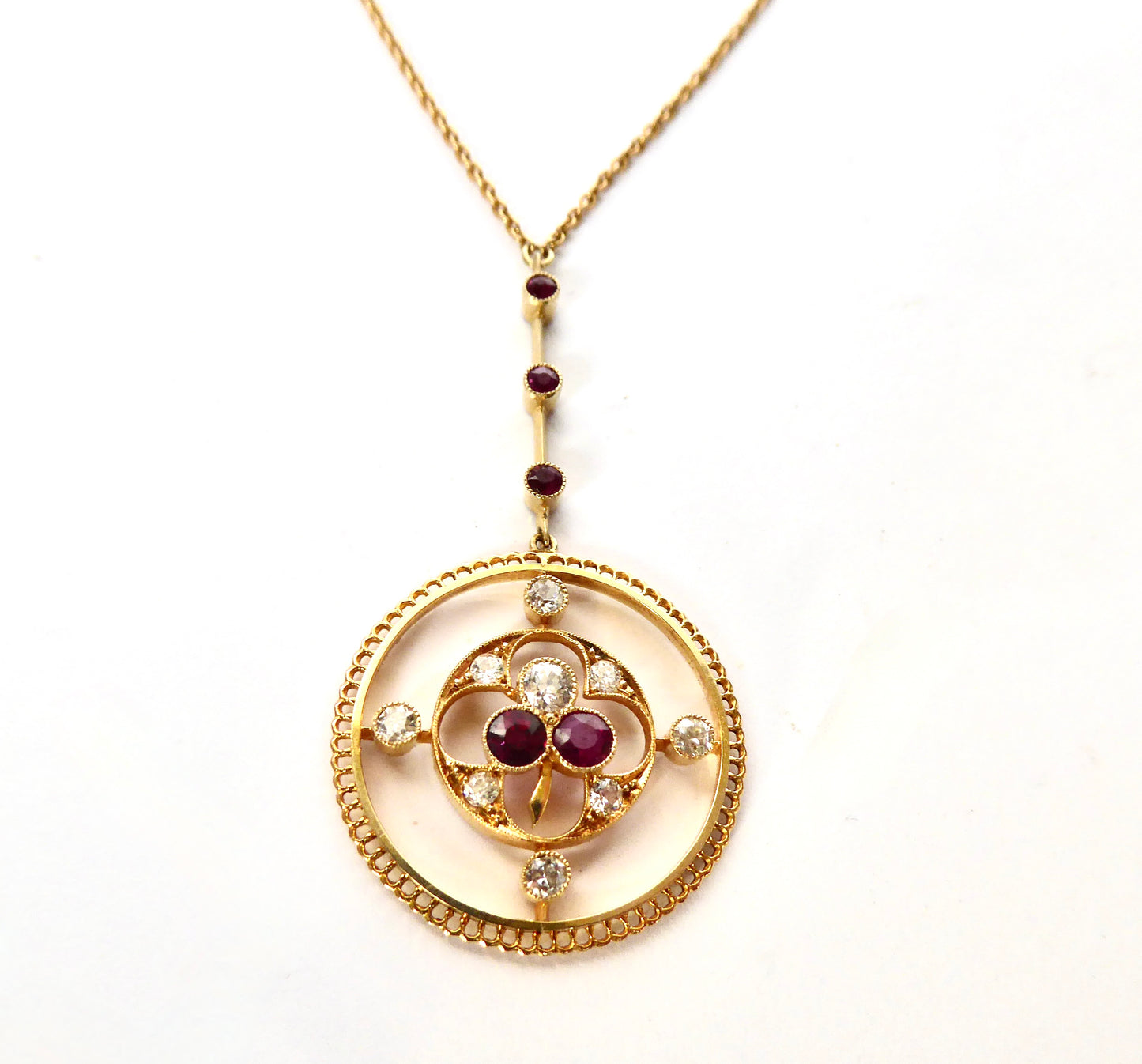 Diamond and Ruby Pendant - 15ct