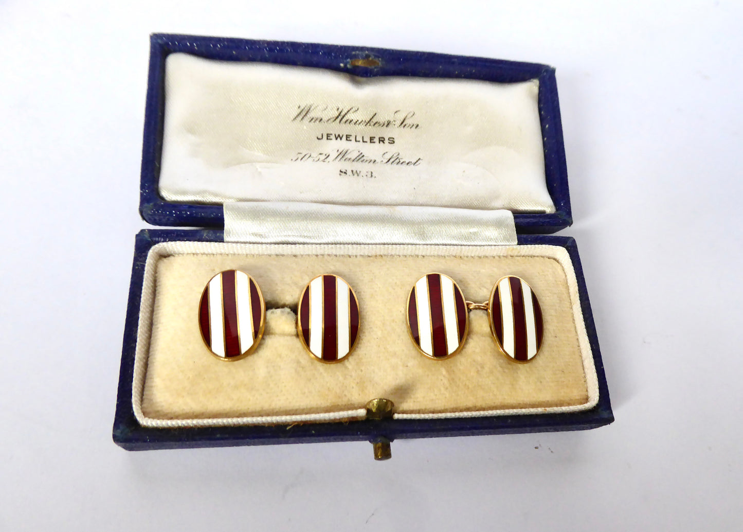 Gold and Enamel Cufflinks