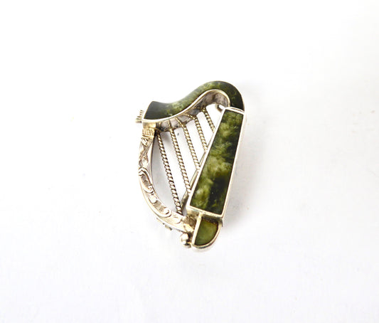 Antique Harp Brooch