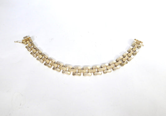 Fancy Link Silver Bracelet