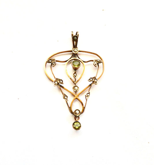 Antique Peridot Pendant