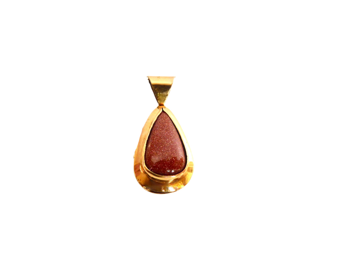 18ct. Goldstone Pendant