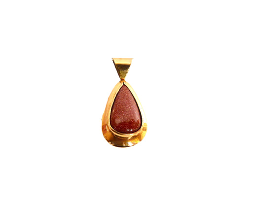 18ct. Goldstone Pendant