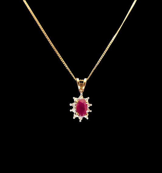Ruby & Diamond Pendant