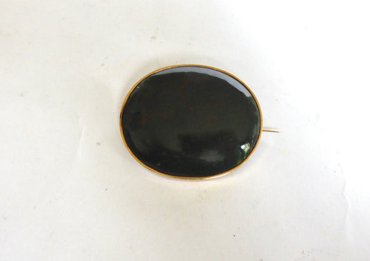 Antique Bloodstone Brooch