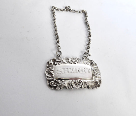 Silver SHERRY Label 1840