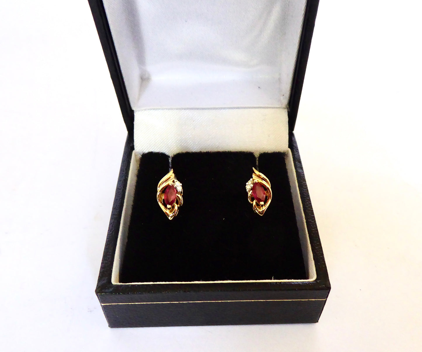 Ruby & Diamond Earrings