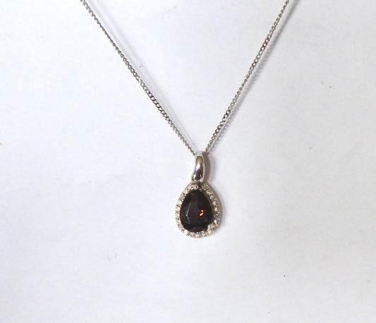 Topaz & Diamond Pendant
