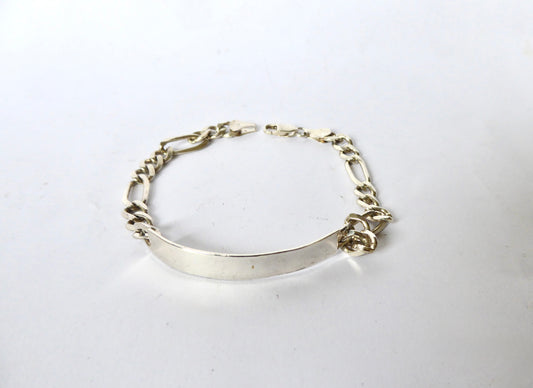 Silver Identity Bracelet