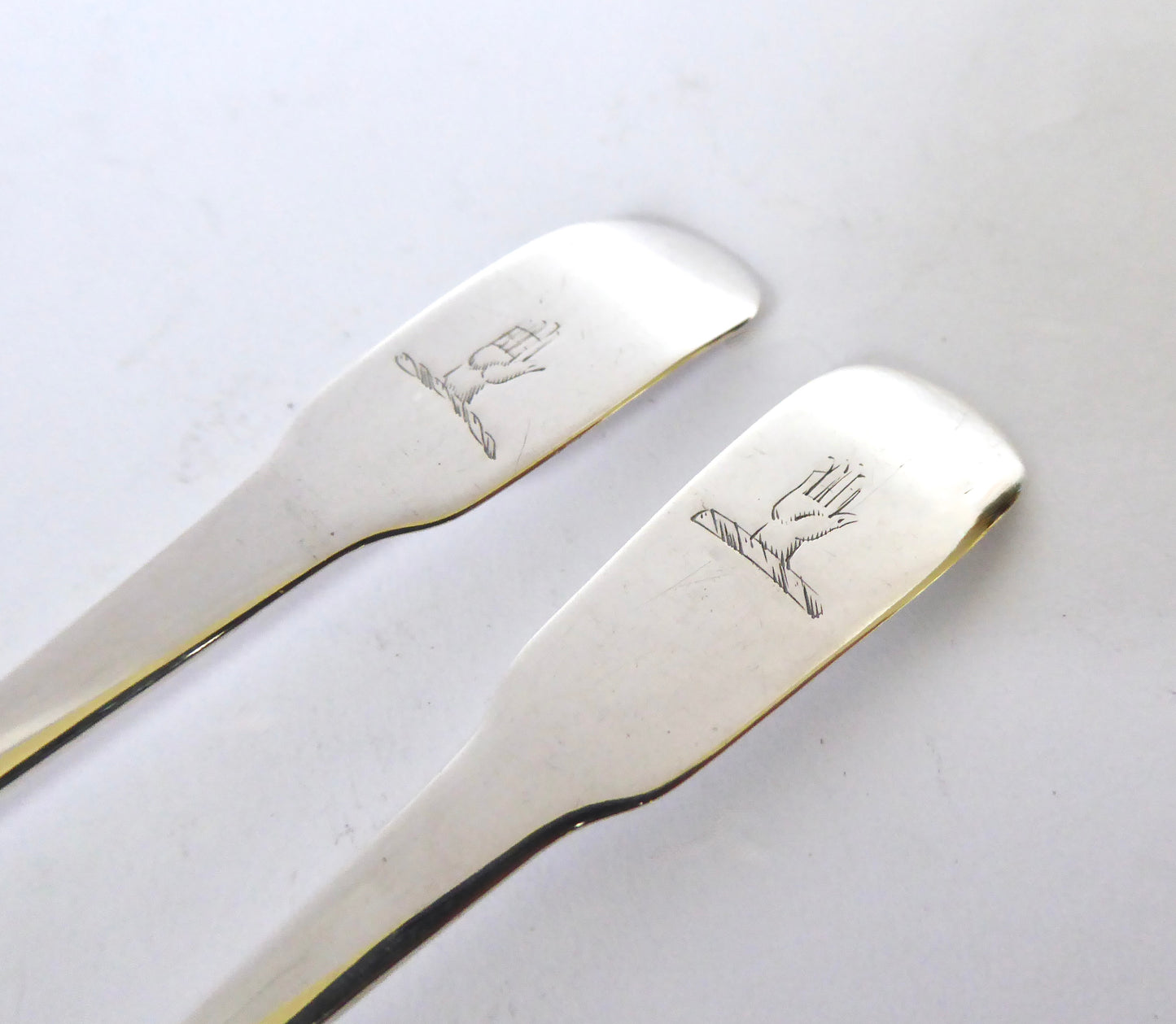 George III Irish Silver Salt Spoons