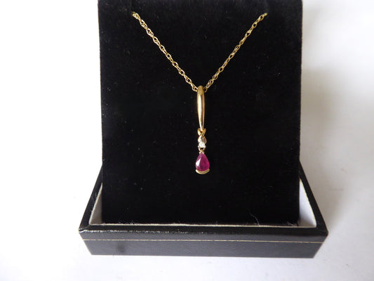 Ruby Pendant 9ct.