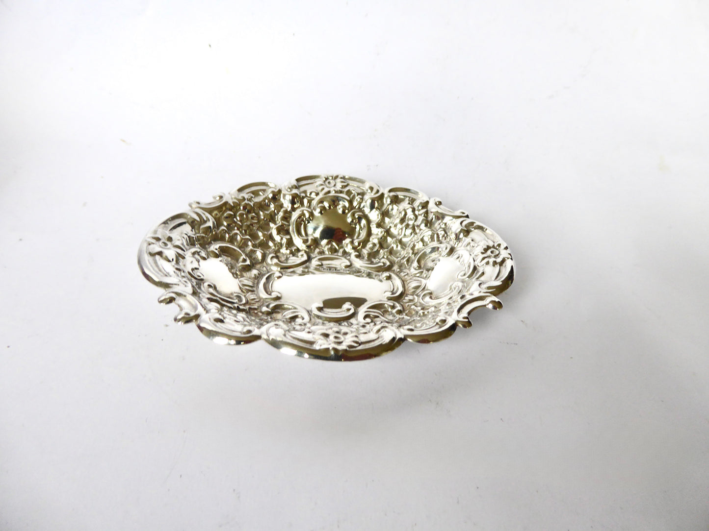 Irish Silver Bon Bon Dish 1968