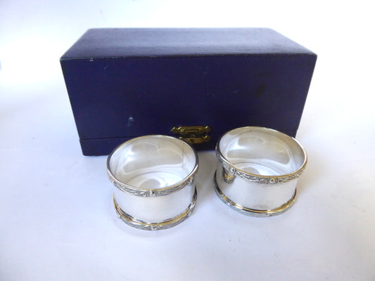 Pair of Silver Napkin Rings