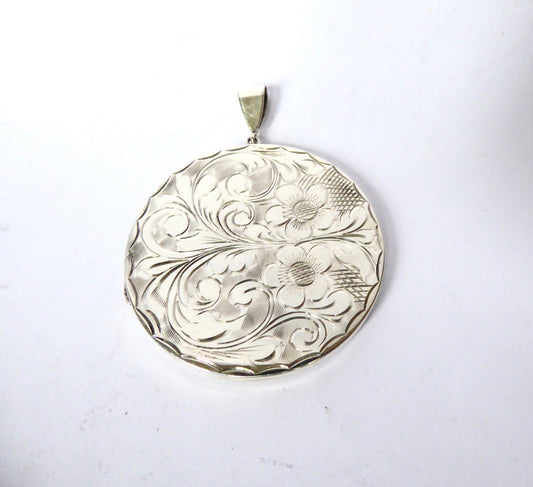 Vintage Large Silver Locket