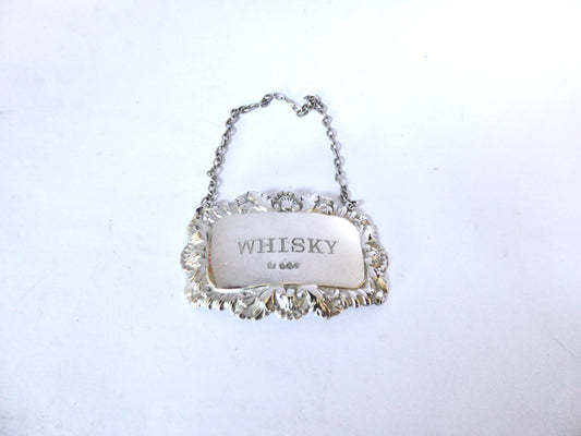 Silver ' WHISKY ' Label