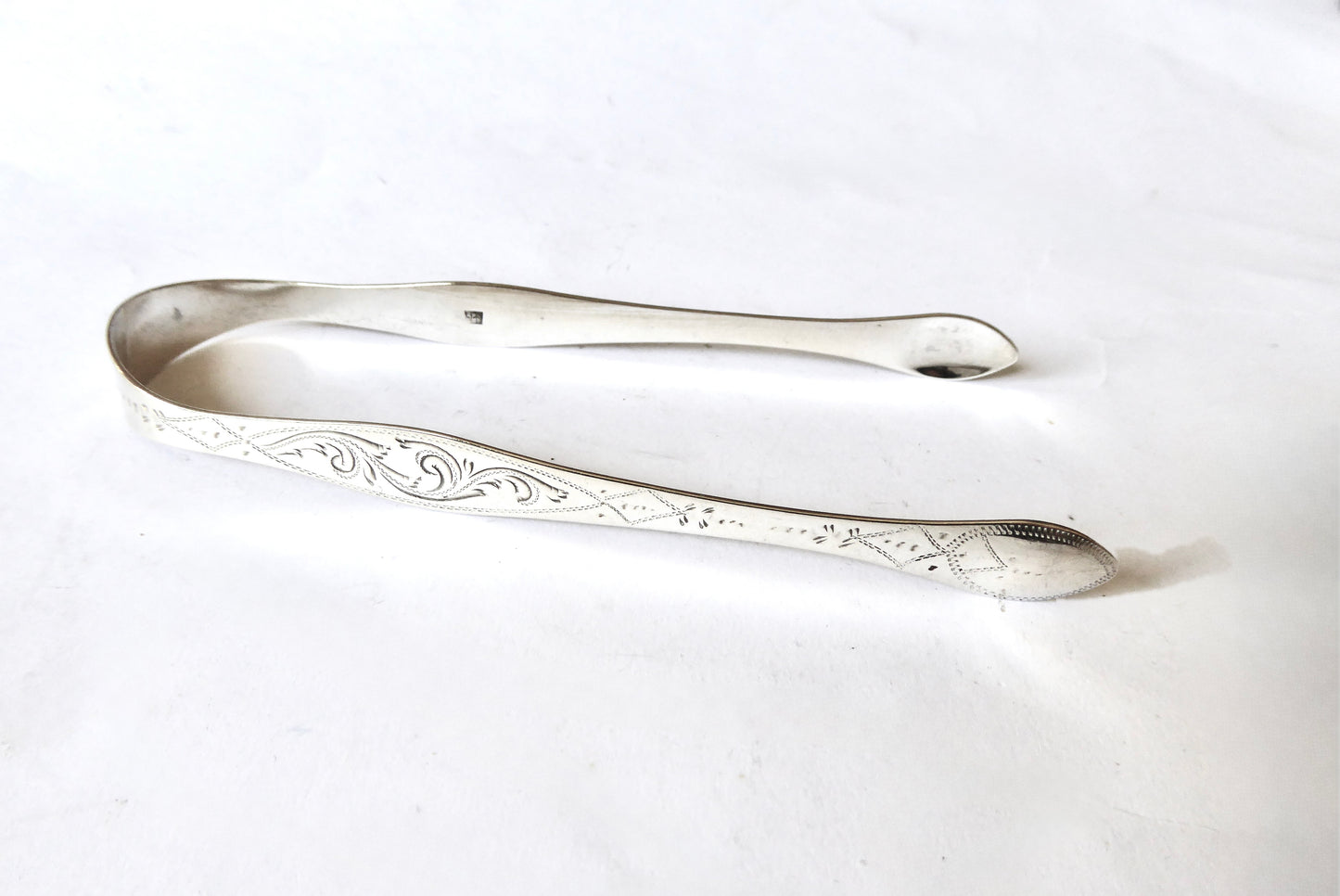 Bright Cut Sugar Tongs 1805