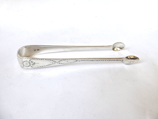 Silver Sugar Tongs - Bristol C. 1790