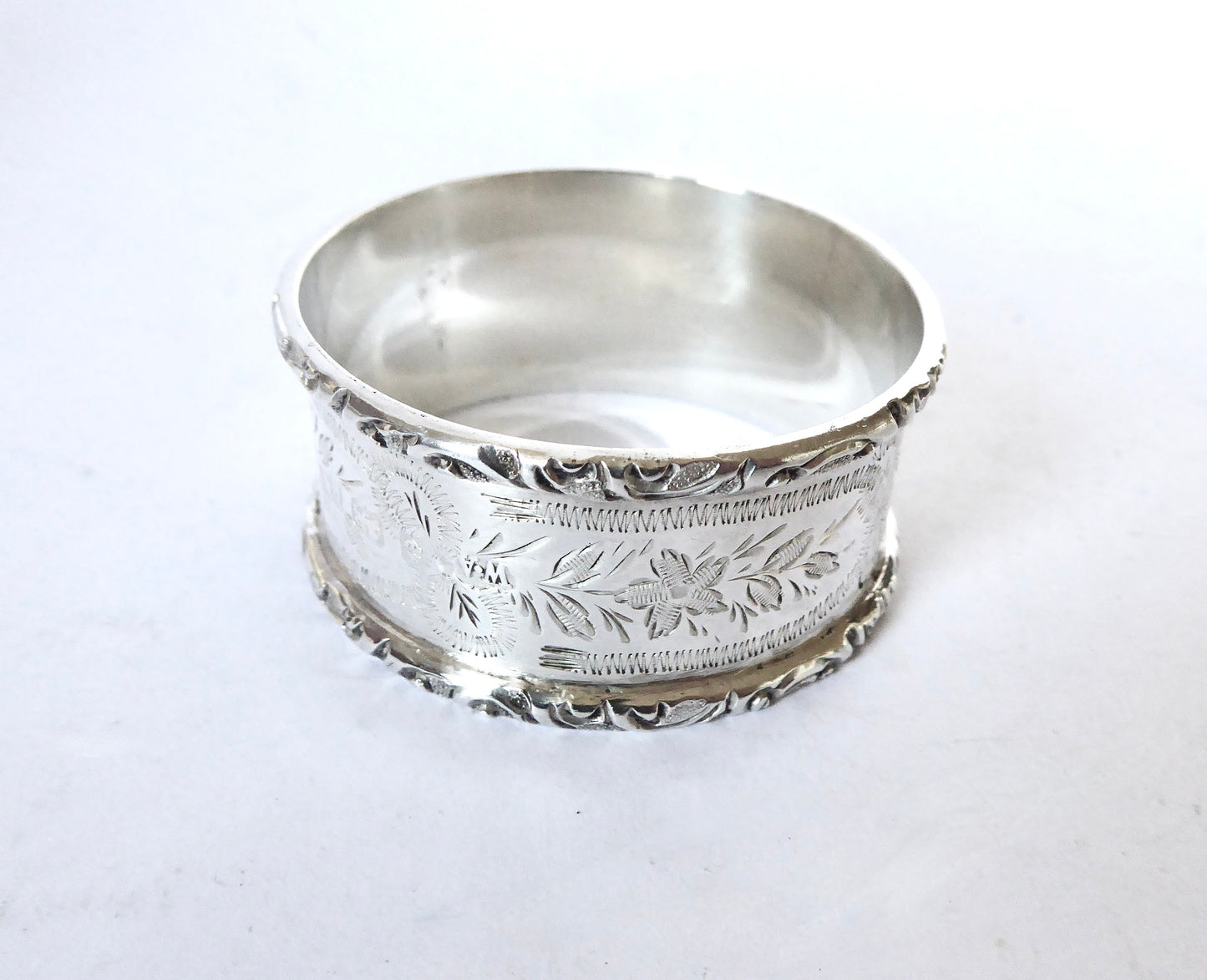 Engraved Silver Napkin Ring 1902
