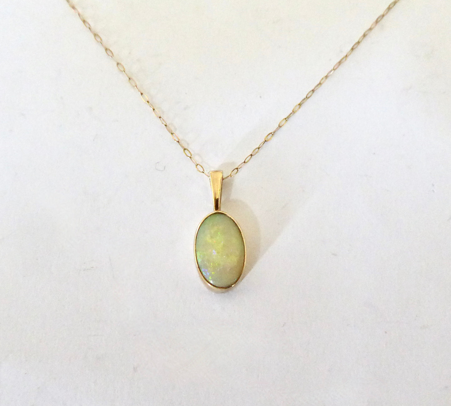 Vintage Opal Pendant 1973