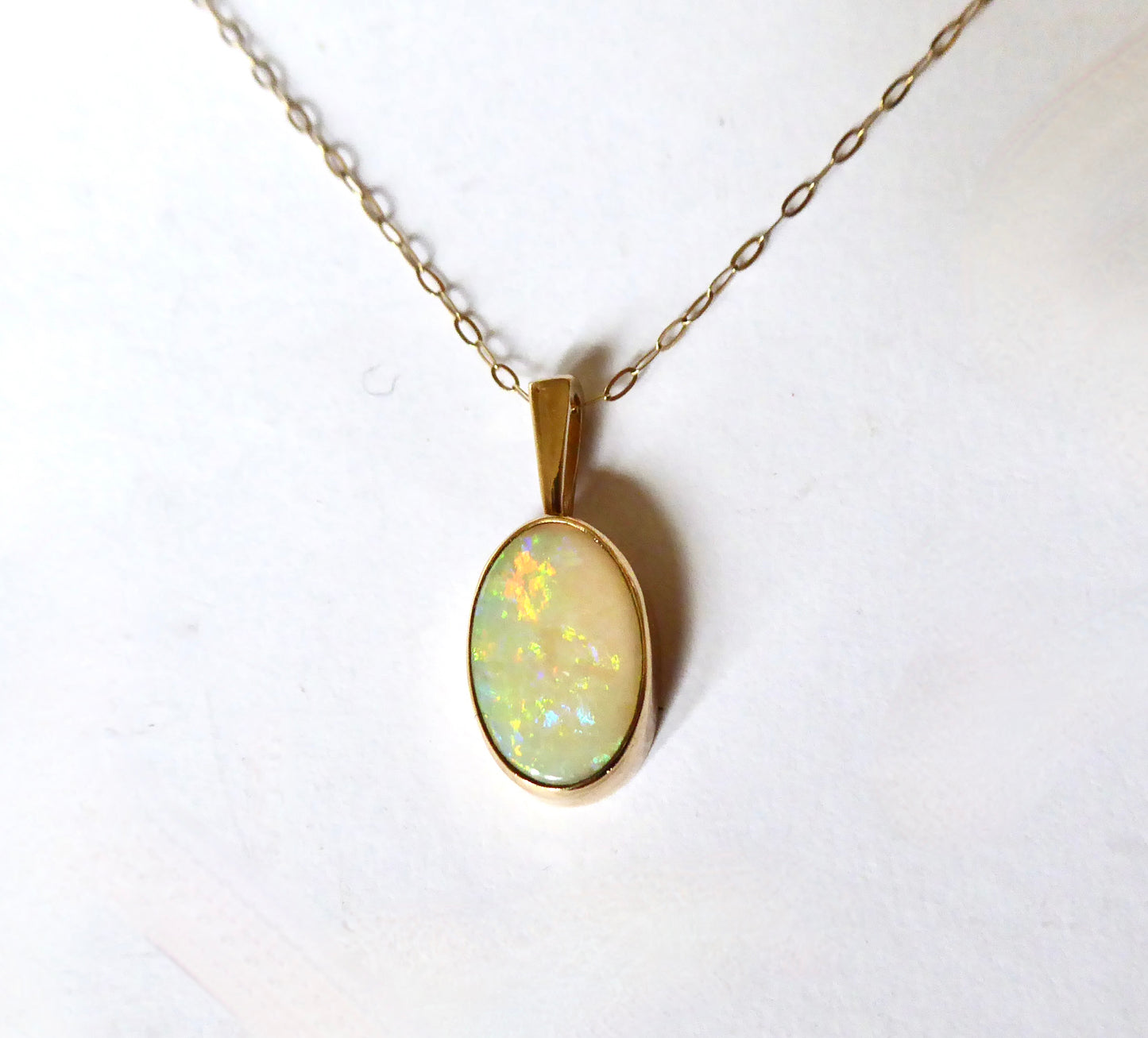 Vintage Opal Pendant 1973