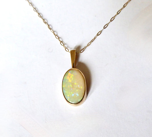 Vintage Opal Pendant 1973