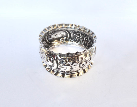 Victorian Silver Napkin Ring 1899