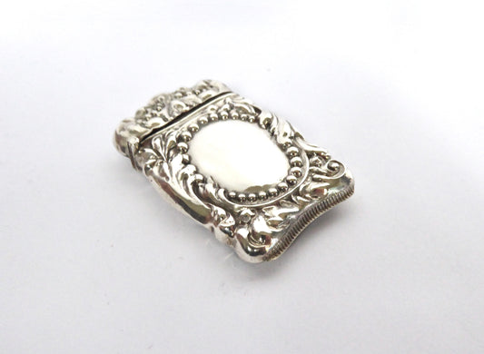 Antique Silver Vesta Case