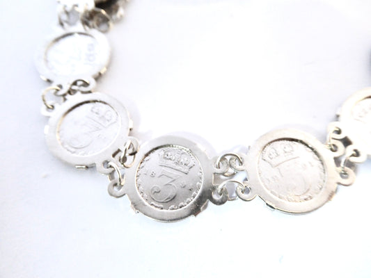Silver Coin Bracelet