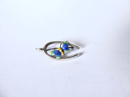 Silver Wishbone Brooch