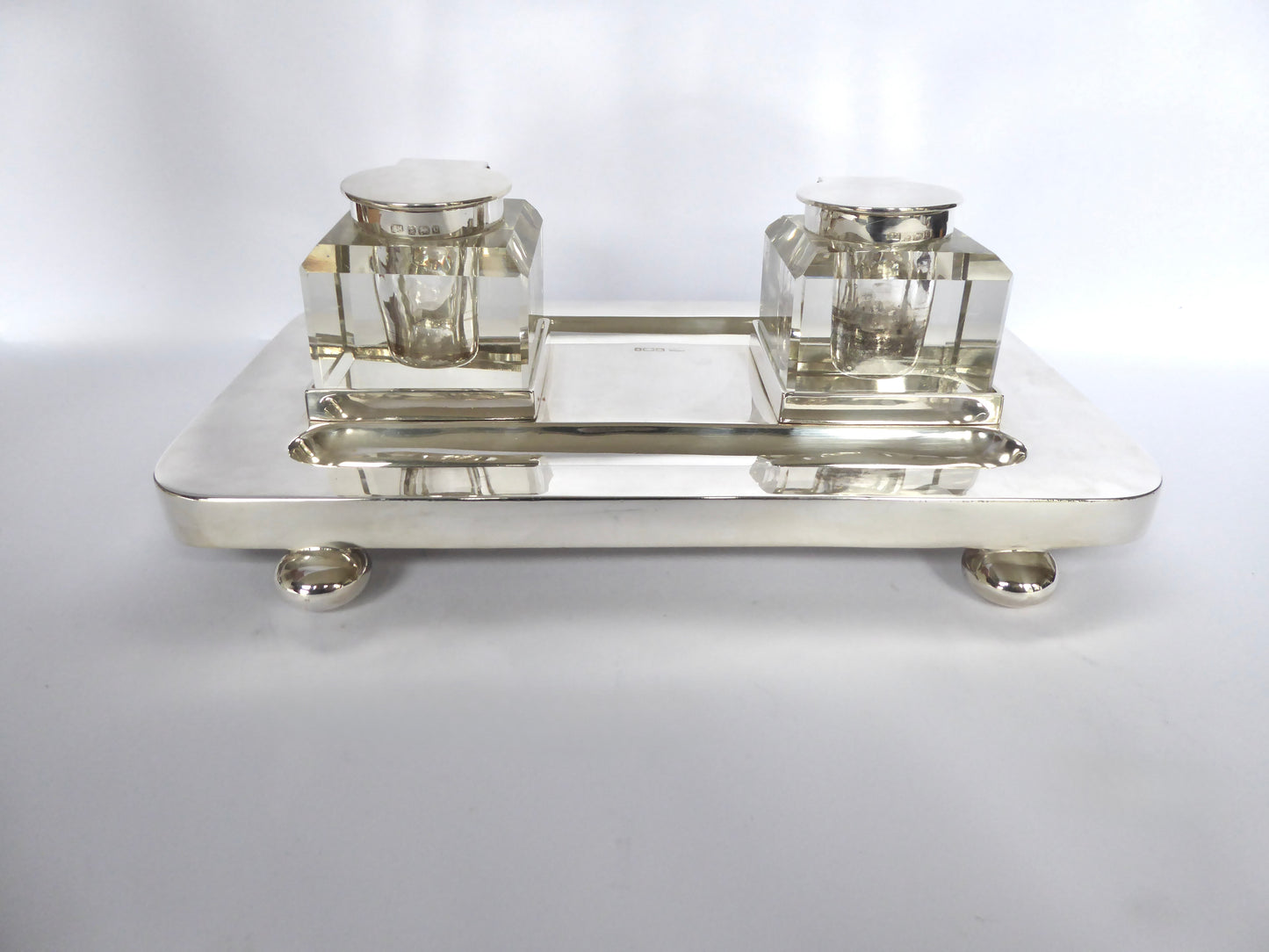 Antique Silver Inkstand 1903