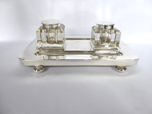 Antique Silver Inkstand 1903