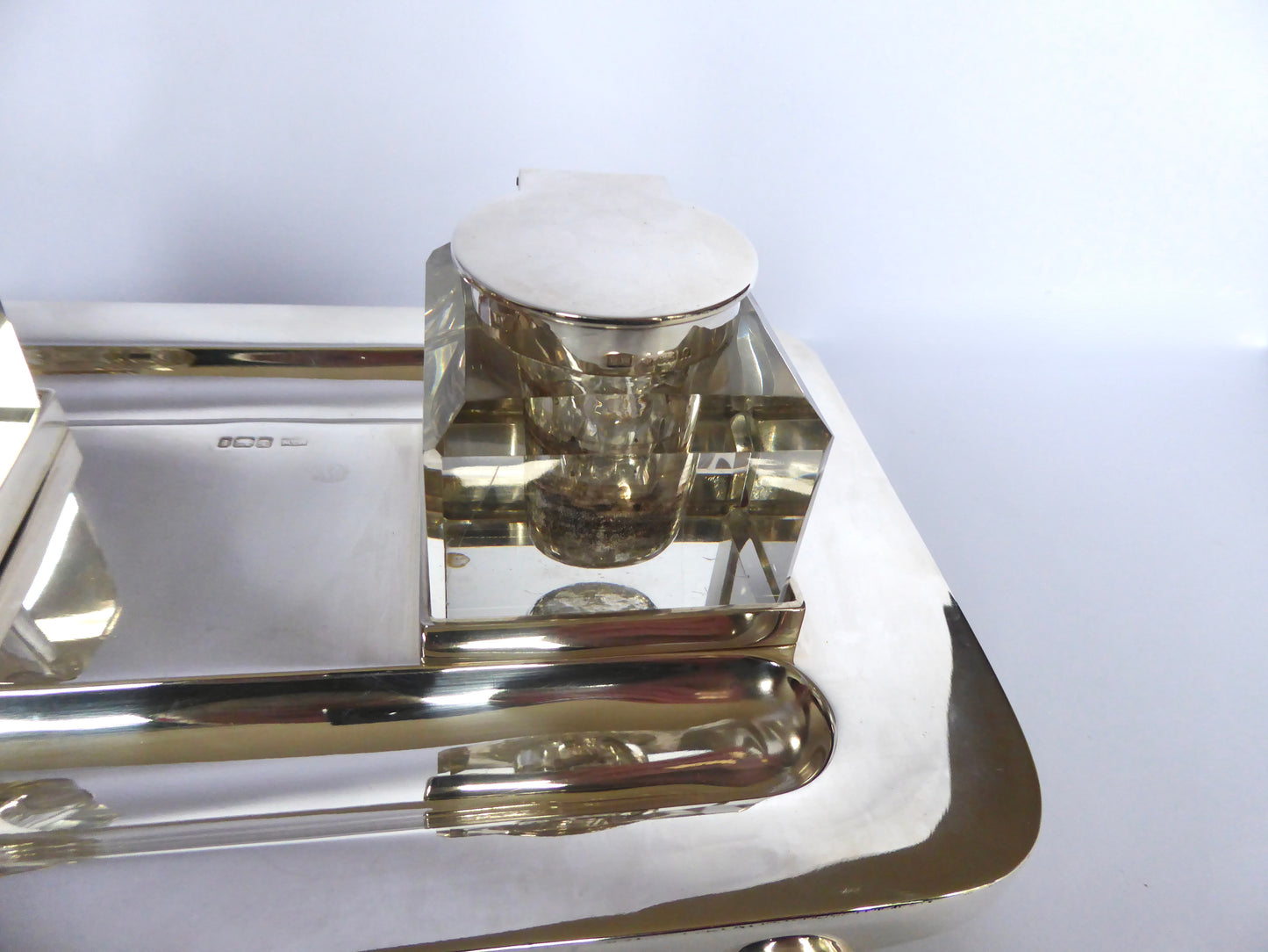 Antique Silver Inkstand 1903