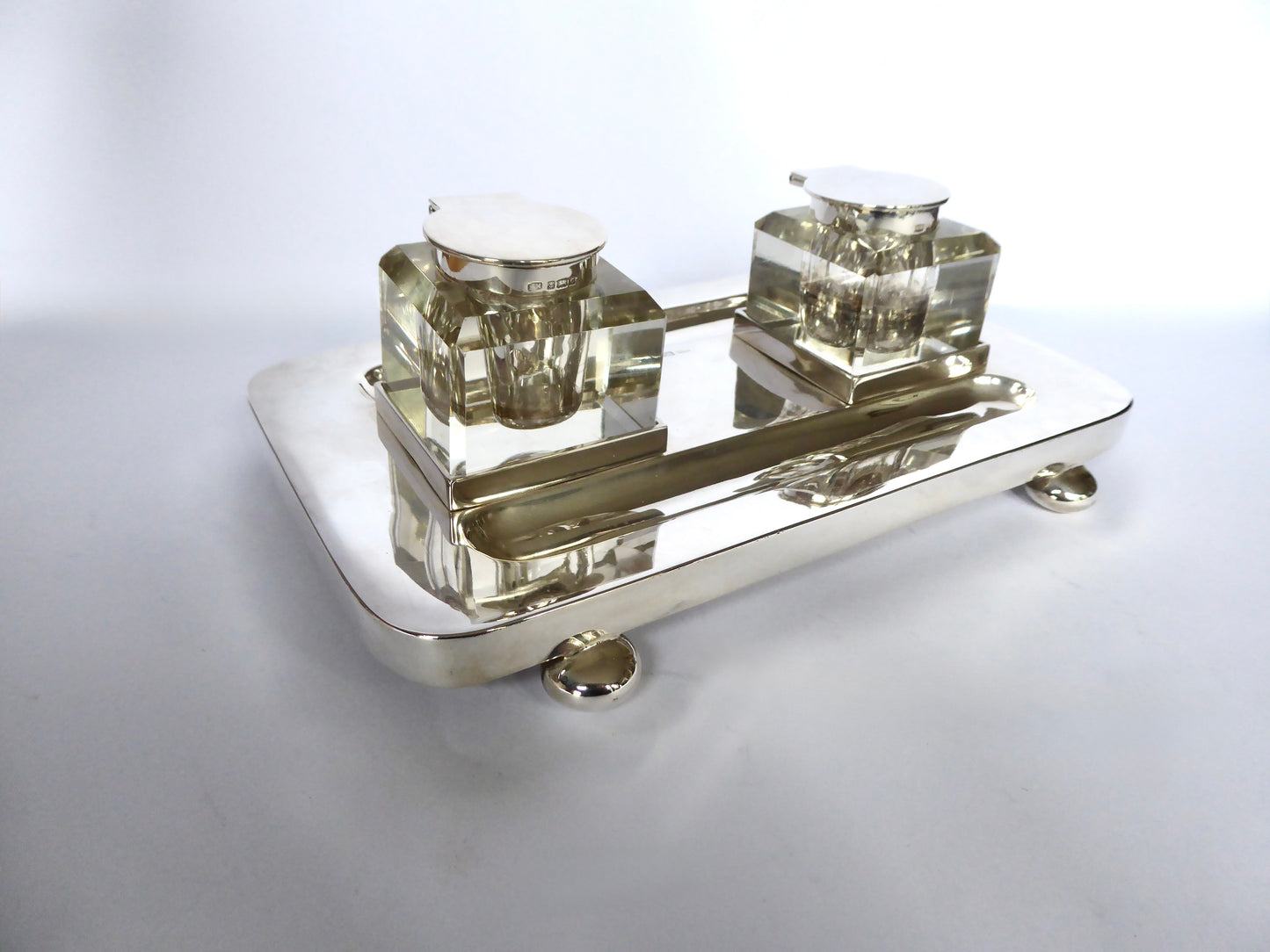 Antique Silver Inkstand 1903