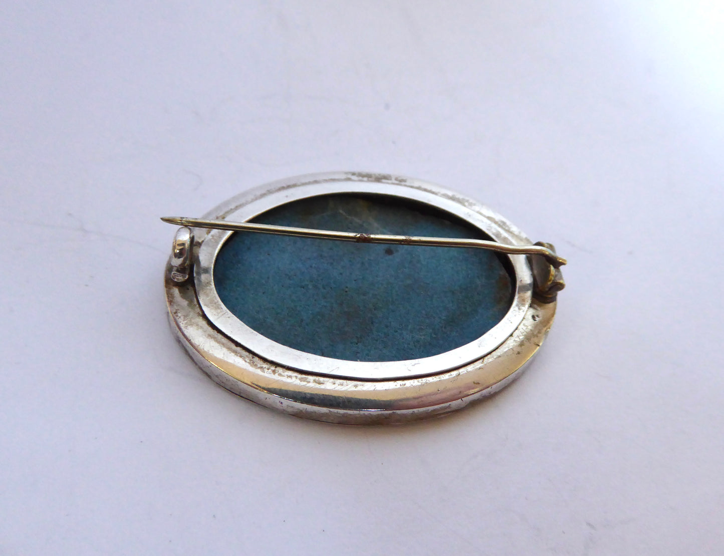 Victorian Gold on Silver Brooch