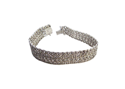 Vintage Silver Mesh Bracelet