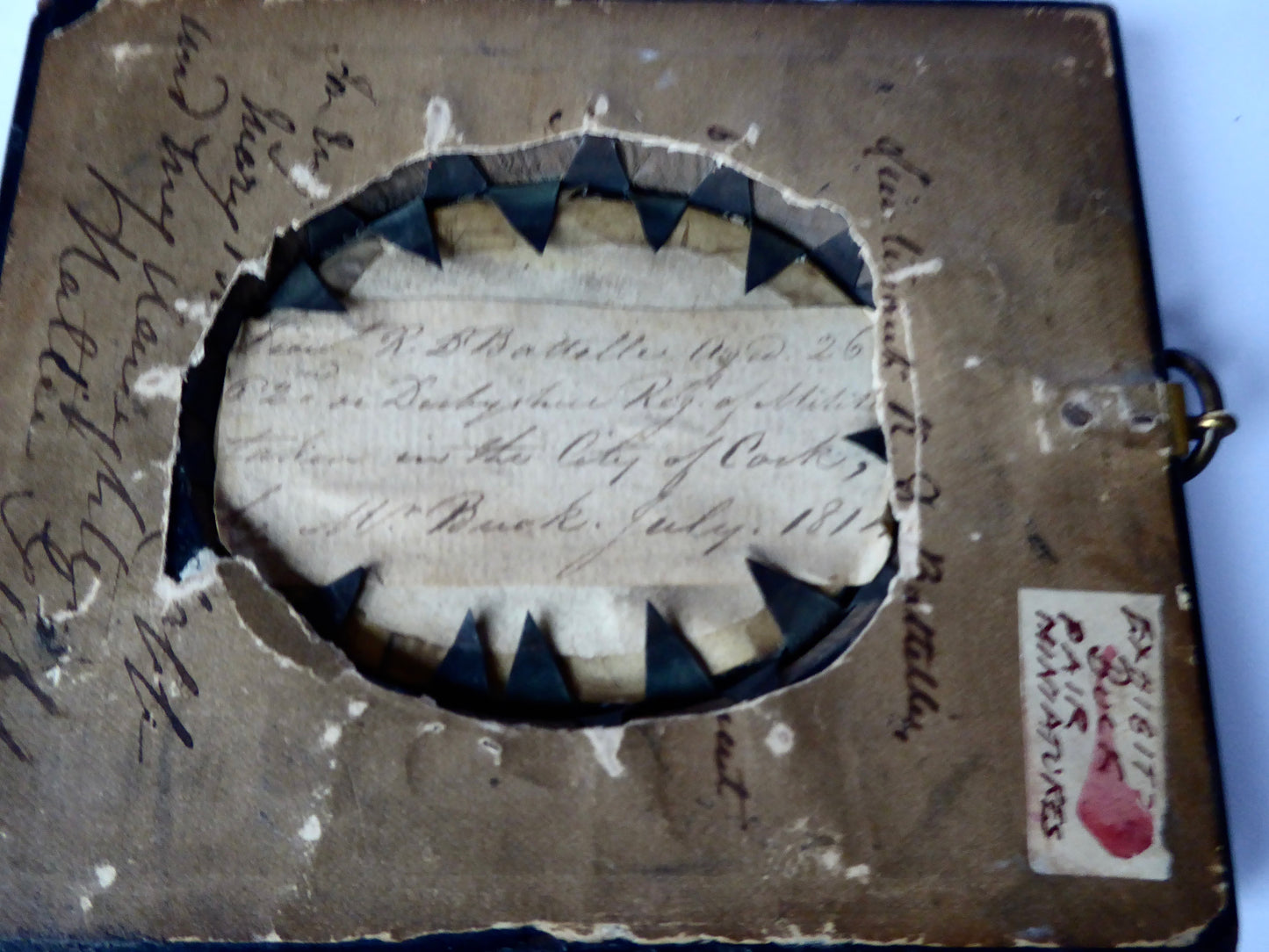 Pair of Portrait Miniatures 1814 - Buck of Cork