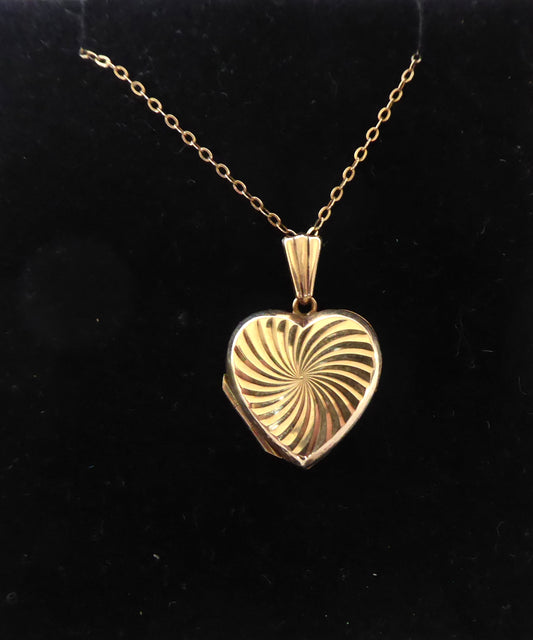 Gold Heart Locket 1971