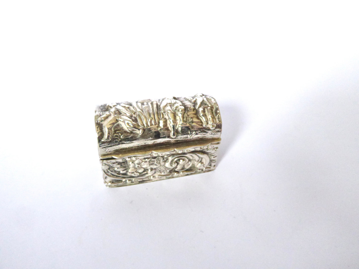 Antique Silver Ring Box 1913
