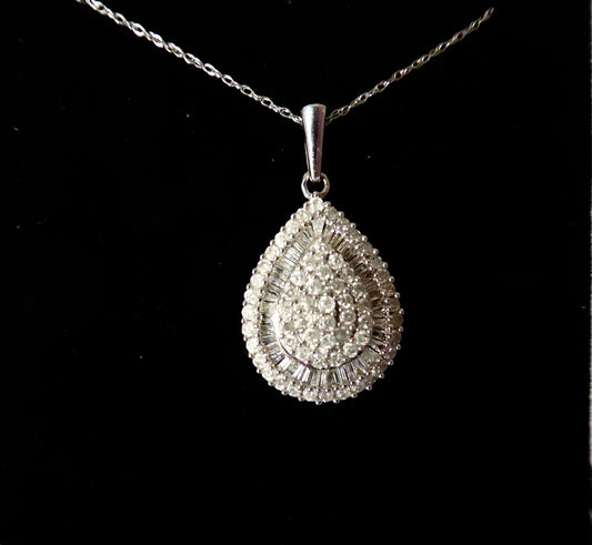 Diamond Pear Shape Pendant