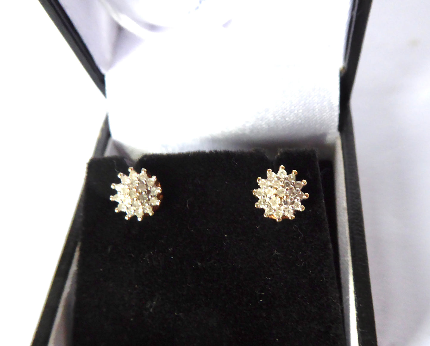 Diamond Cluster Earrings