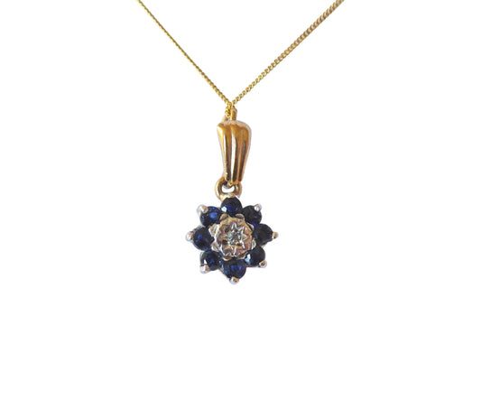 Sapphire & Diamond Pendant