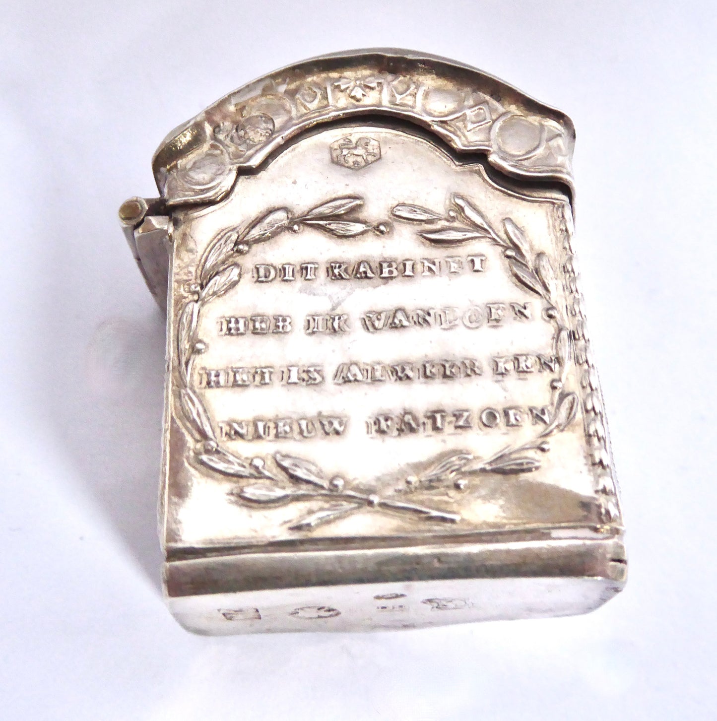 Dutch Silver Scent Box 1887