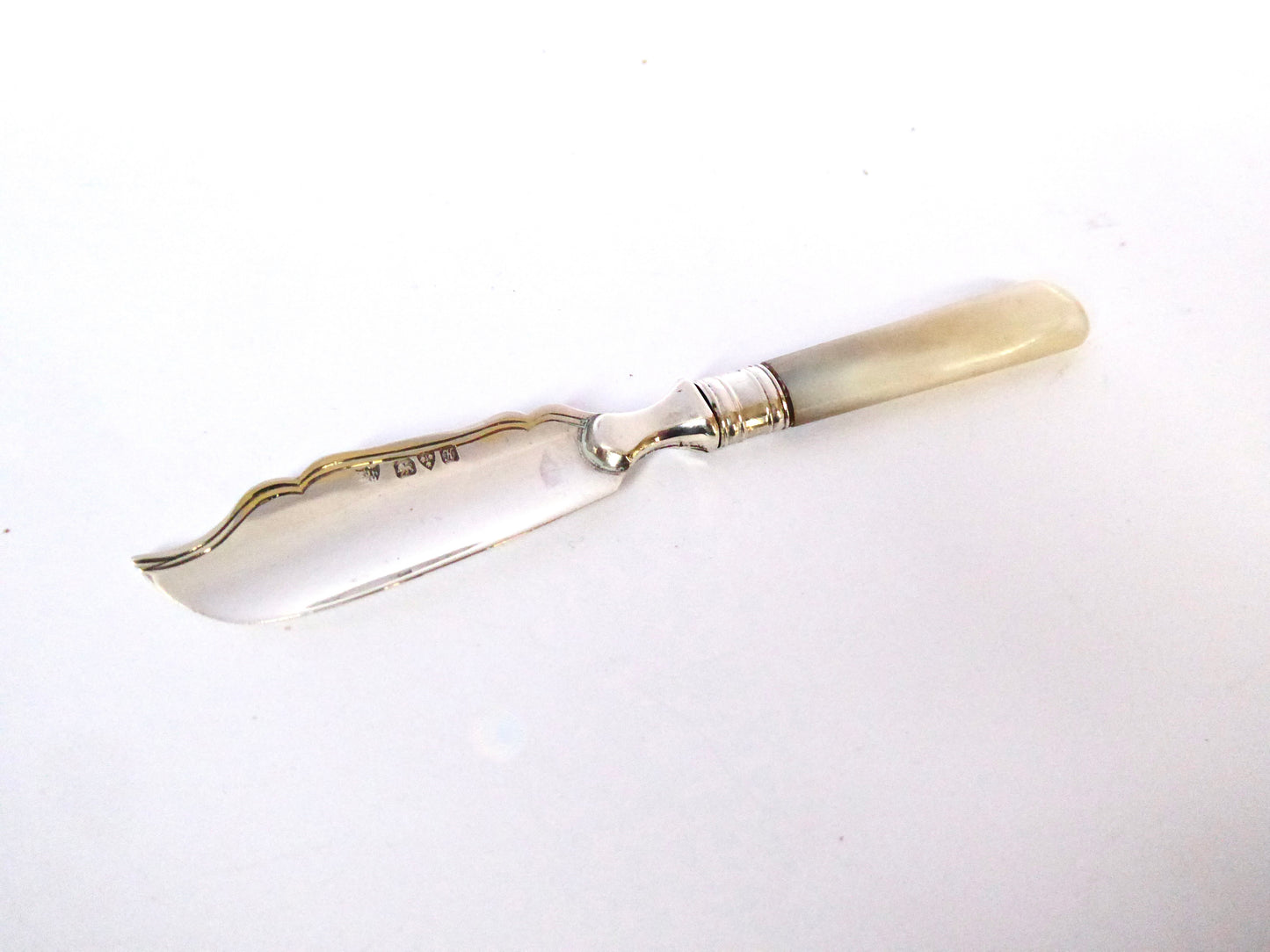 M O P Silver Butter Knife