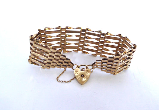 9ct. Gate Link Bracelet