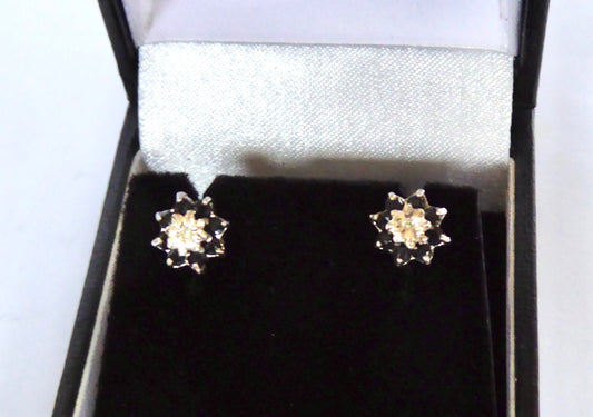 Sapphire and Diamond Earrings