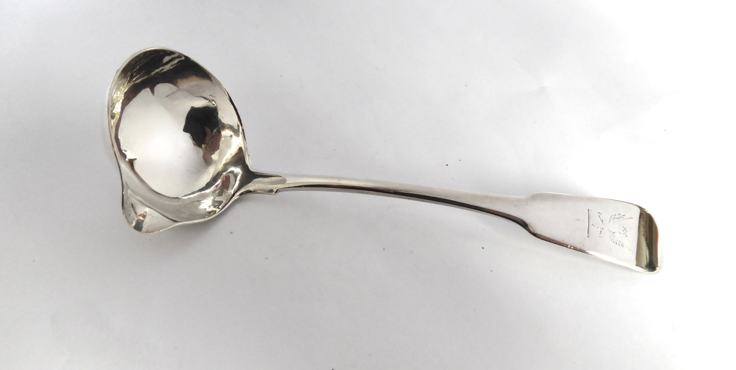 Irish Silver Sauce Ladle 1818