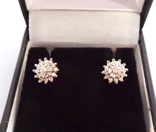Diamond Cluster Earrings