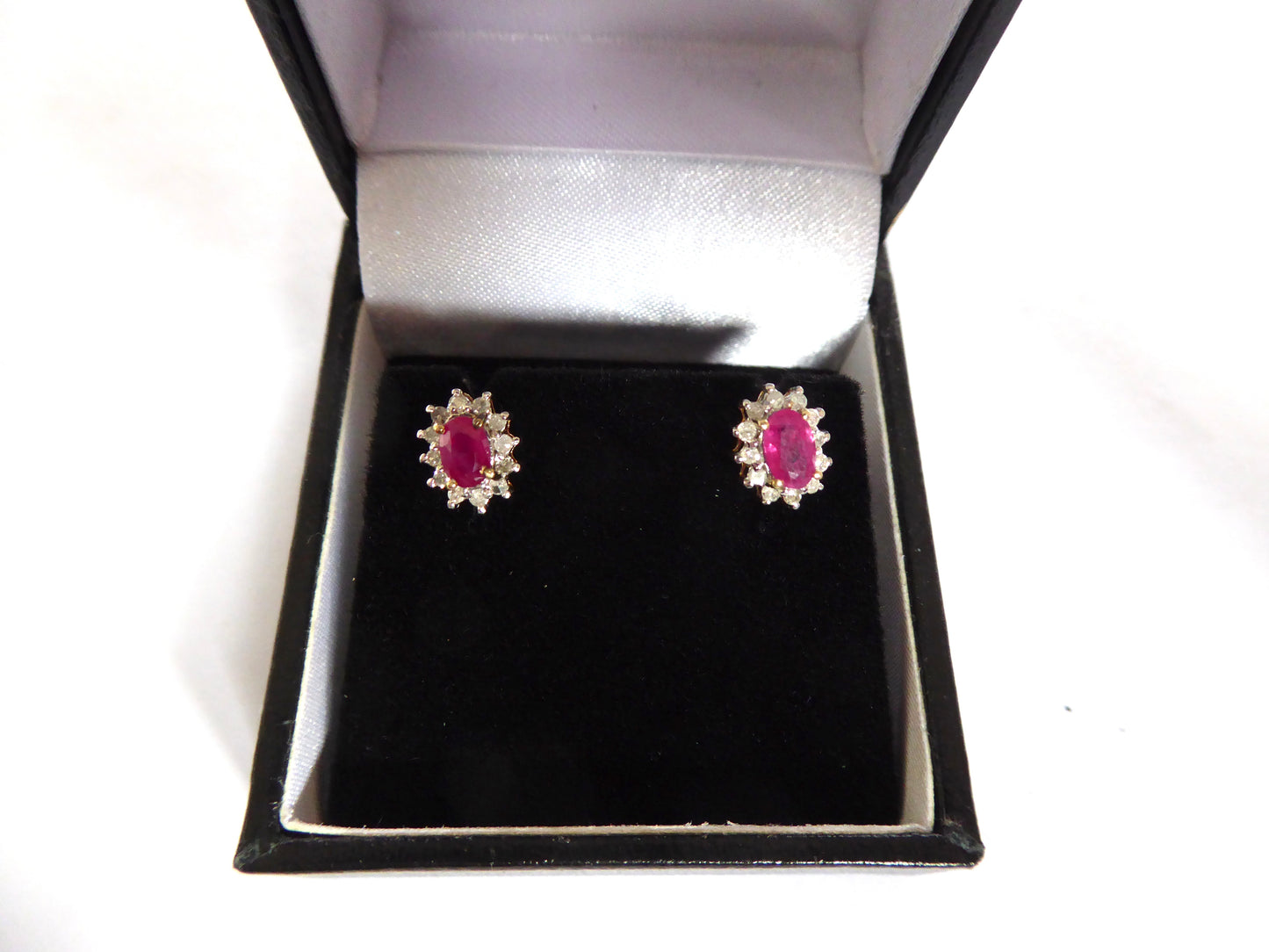Ruby and Diamond Earrings